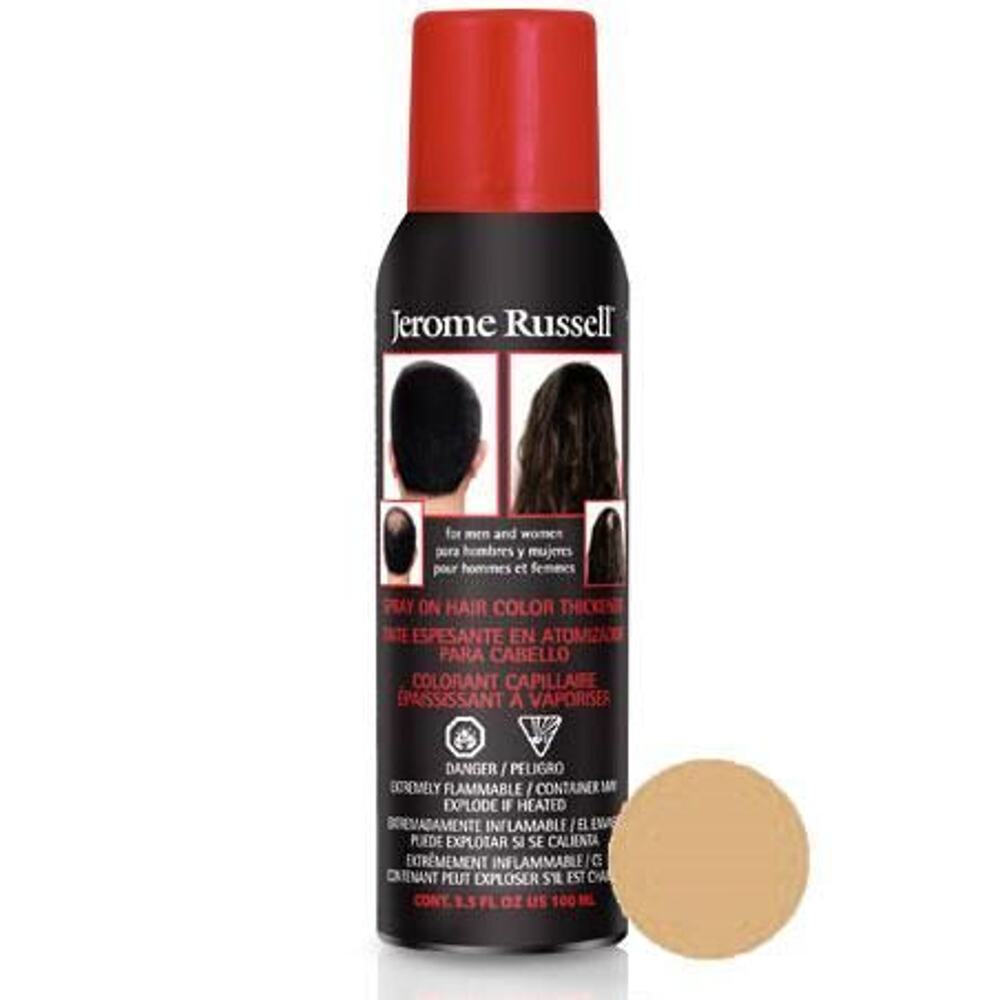 Jerome Russell Spray On Hair Color Thickener, Brown/Blonde, 3.5 Oz